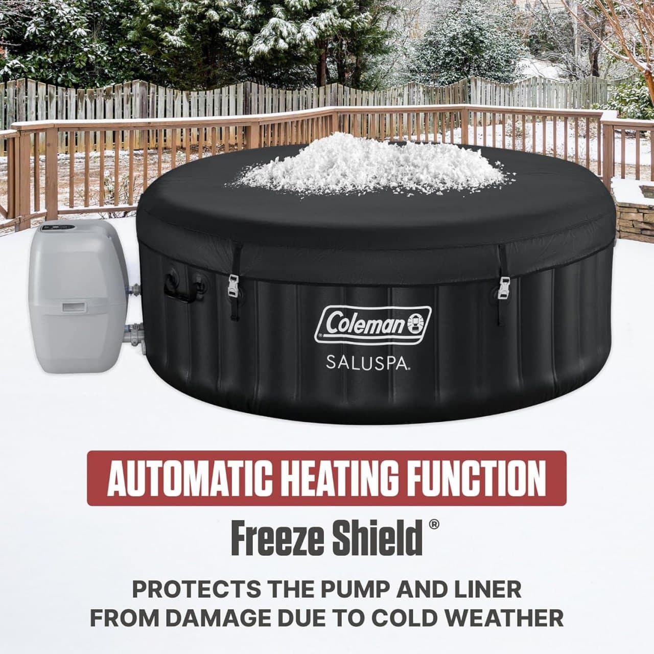 Coleman Miami round inflatable hot tub with jets